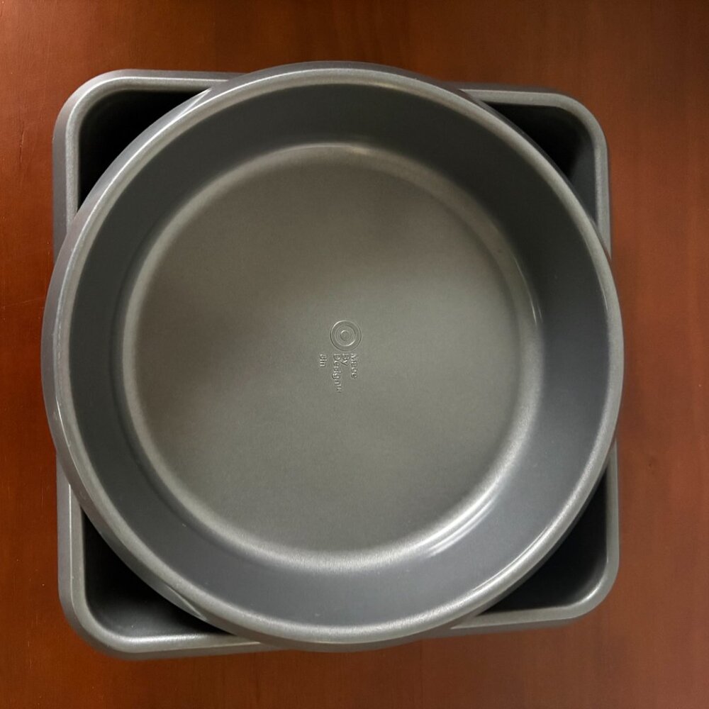 Made by Design - 8" Non-stick Round + Square Cake Pans, A set of two - Picture 2 of 4